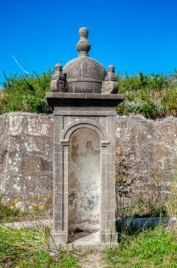 Bailadora 'nın Mirador ve Bataryası, Ares, Ferrol, La Corua İspanya.