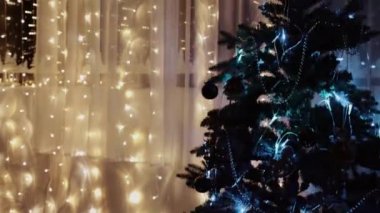 Noel süsü. Kayma hareketi. Yüksek kalite 4k görüntü