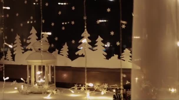 Noel Süsü Kayma Hareketi Yüksek Kalite Görüntü — Stok video