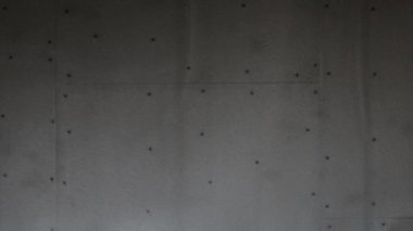 Drywall covered by smoke black after fire in the building. High quality 4k footage