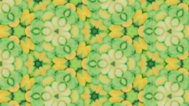 Soyut kaleydoskopik arkaplan deseni. Kaleydoskop canlandırması.