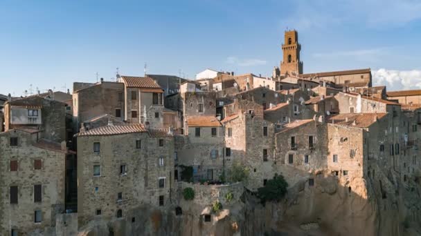 Pitigliano Antiga Cidade Medieval Itália Toscana — Vídeo de Stock