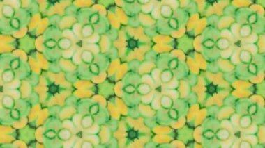 Soyut kaleydoskopik arkaplan deseni. Kaleydoskop canlandırması.