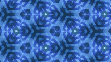 Soyut kaleydoskopik arkaplan deseni. Kaleydoskop canlandırması.