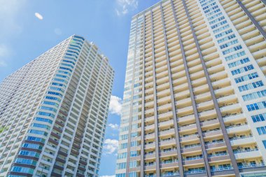 Ariake yüksek katlı apartman grubu. Çekim Konumu: Koto -ku, Tokyo