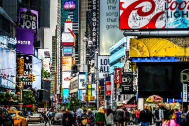 New York Times Meydanı. Çekim yeri: New York, Manhattan