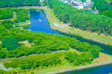 Goryokaku (Hakodate Şehri, Hokkaido). Çekim Konumu: Hokkaido Hakodate Şehri