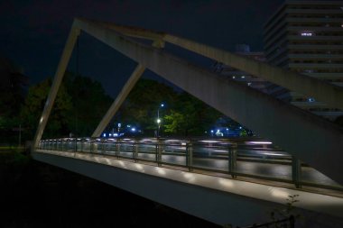 Shin-Yokohama manzarası (Shin-Yokohama Parkı). Çekim yeri: Kohoku -ku, Yokohama