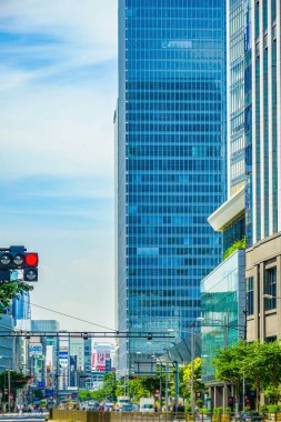 Nihonbashi, Tokyo 'daki ofis binaları. Çekim yeri: Chuo -ku, Tokyo