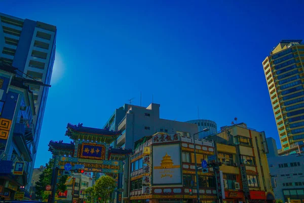 Görüntü Yokohama Çin Mahallesi Çekim Yeri Naka Yokohama Shi — Stok fotoğraf