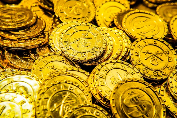 Bild Großer Mengen Goldmünzen Drehort Yokohama Stadt Kanagawa Präfektur — Stockfoto