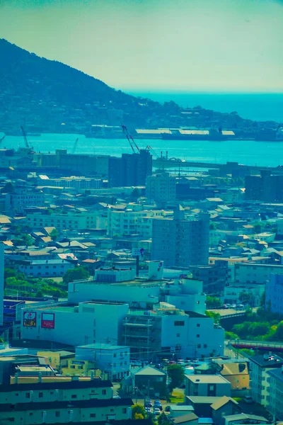 Stad Hakodate Gezien Vanaf Goryokaku Toren Schietplaats Hokkaido Hakodate City — Stockfoto