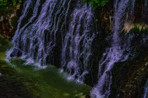 Whitebeard Falls Biei Cho Hokkaido Luogo Delle Riprese Biei Cho — Foto Stock