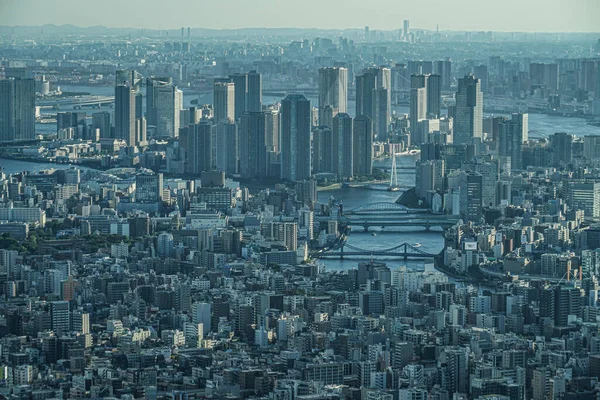 Город Иокогама Который Можно Увидеть Через Город Токио Место Съемок — стоковое фото