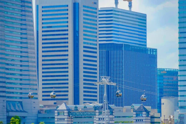 Yokohama Air Cabin Funivia Tipo Urbano Ubicazione Delle Riprese Prefettura — Foto Stock