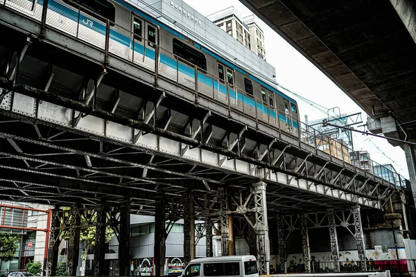 Linhas Elevadas Expressa Localização Tiroteio Prefeitura Yokohama City Kanagawa — Fotografia de Stock