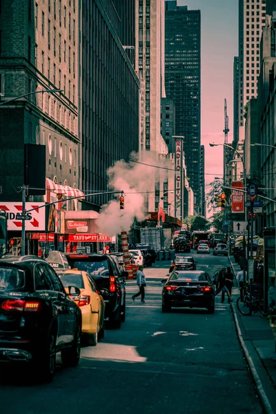 纽约曼哈顿的城市景观 射击地点 曼哈顿 — 图库照片