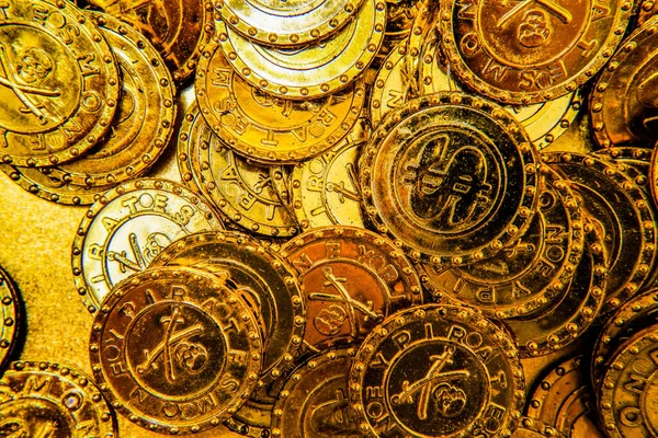 大量金币的图像 射击地点 横滨市神奈川县 — 图库照片