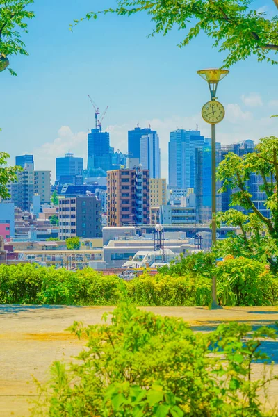 Krajobraz Miasta Shinjuku Ward Dobra Pogoda Rozmieszczenie Shinjuku Tokio — Zdjęcie stockowe