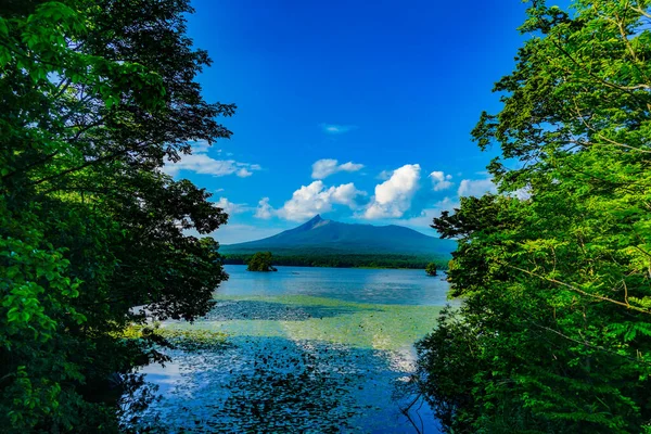 Komagatake Und Onuma Kuni Park Drehort Hokkaido — Stockfoto