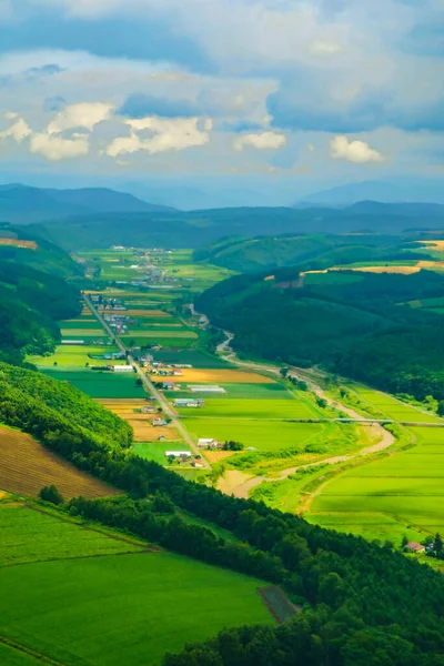 Ziemia Asahikawa Hokkaido Miejsce Fotografowania Hokkaido — Zdjęcie stockowe