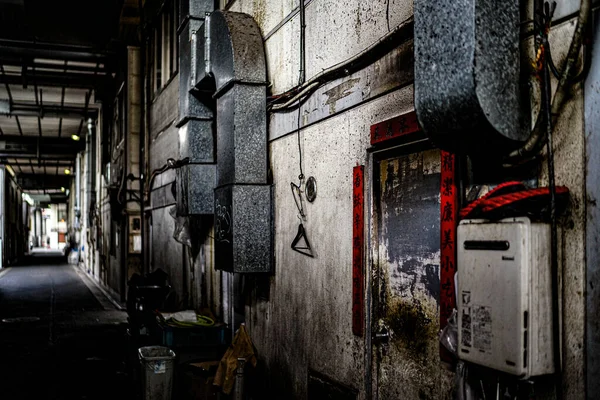 Σύρμα Στο Πίσω Δρομάκι Τοποθεσία Chuo Τόκιο — Φωτογραφία Αρχείου
