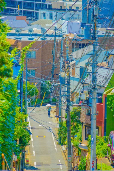 新宿区的城市景观和好天气 射击地点 东京新宿 — 图库照片