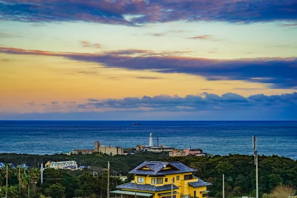 stock image From the hill observatory that looks round of the earth. Shooting Location: Chiba prefecture