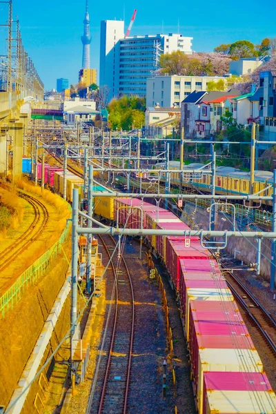 Het Kita Ward Spoor Schietplaats Kita Tokio — Stockfoto