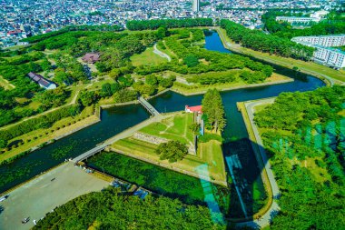 Goryokaku (Hakodate Şehri, Hokkaido). Çekim Konumu: Hokkaido Hakodate Şehri