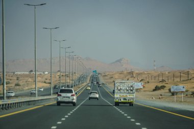 BAE ana yolu. Çekim Konumu: Dubai
