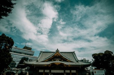 Kanda Myojin 'in resmi. Çekim Konumu: Chiyoda Koğuşu, Tokyo