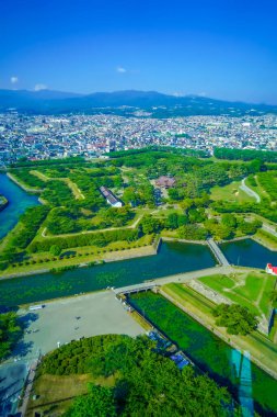 Goryokaku (Hakodate Şehri, Hokkaido). Çekim Konumu: Hokkaido Hakodate Şehri