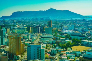 Mt. Hakodate ve Hakodate. Çekim Konumu: Hokkaido Hakodate Şehri