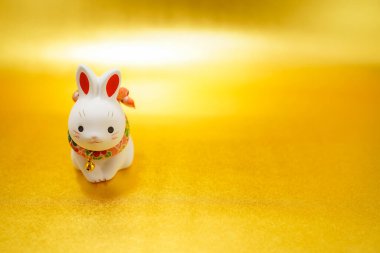 Tavşan yılı yeni yıl malzemesi (Yeni Yıl kartı). Çekim yeri: Yokohama-şehir kanagawa ili