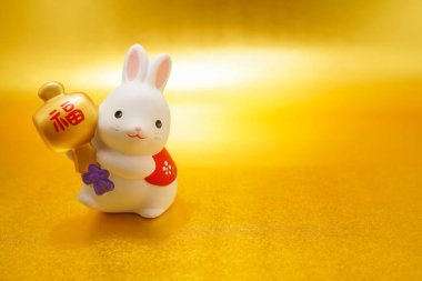 Tavşan yılı yeni yıl malzemesi (Yeni Yıl kartı). Çekim yeri: Yokohama-şehir kanagawa ili