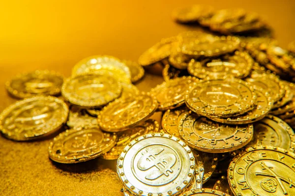 Imagen Grandes Cantidades Monedas Oro Ubicación Del Tiroteo Yokohama City —  Fotos de Stock