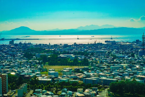 五稜郭タワーから見た函館市 撮影場所 北海道函館市 — ストック写真