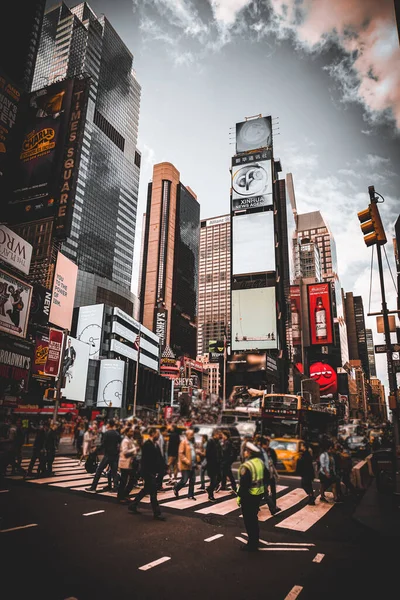 New York Times Square Localização Tiroteio New York Manhattan — Fotografia de Stock