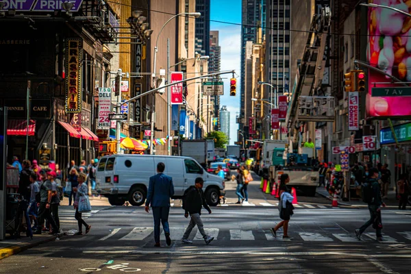 New York Times Square Localização Tiroteio New York Manhattan — Fotografia de Stock