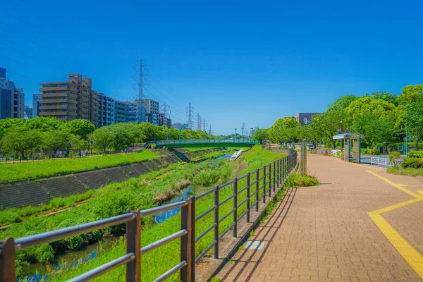 Shin Yokohama Manzarası Shin Yokohama Parkı Çekim Yeri Kohoku Yokohama — Stok fotoğraf