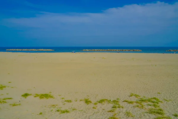 Пляж Арахама Вакабаяси Мбаппе Сендай Сити Место Стрельбы Сендай Префектура — стоковое фото