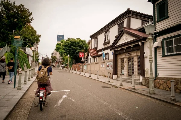 stock image Kobe Kitano Ijinkan Street. Shooting Location: Kobe city, Hyogo Pref