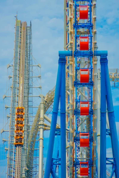Ferris Wheel Roller Coaster Shooting Location Bunkyo Tokyo — Stock Photo, Image