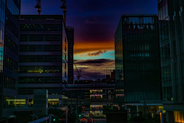 요코하마 미나토 사무실 요코하마 도시가 — 스톡 사진