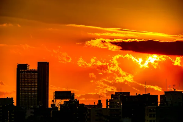 Мегуро Тауншип Захід Сонця Shooting Location Meguro Tokyo — стокове фото