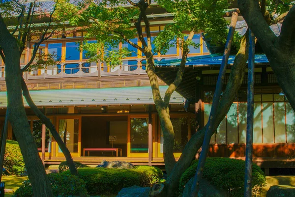 Στην Άκρη Του Ιαπωνικού Σπιτιού Τοποθεσία Shibuya Τόκιο — Φωτογραφία Αρχείου