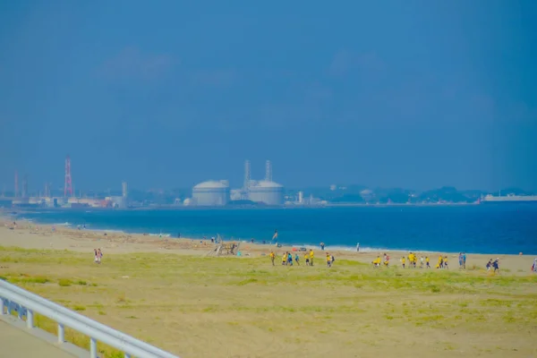 Пляж Арахама Вакабаяші Місто Сендай Місце Зйомки Сендай Префектура Міягі — стокове фото