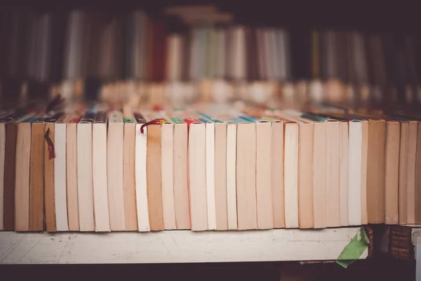 stock image Shelf with many old books. Shooting Location: Akishima City, Tokyo