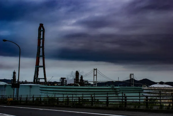 Zona Industriale Muroran Luogo Delle Riprese Hokkaido — Foto Stock